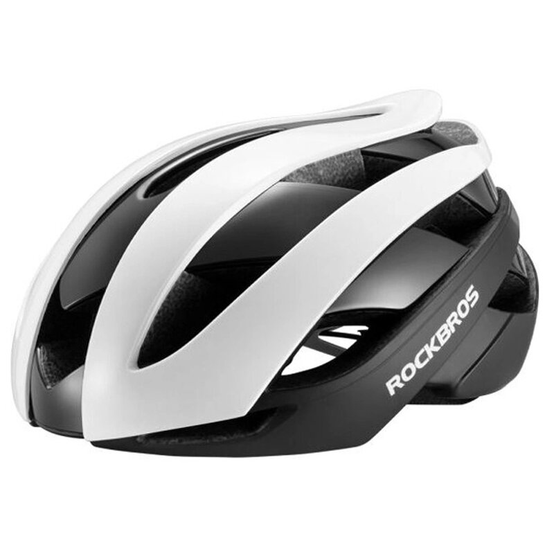 Kask rowerowy ROCKBROS 10110004001 Biało-czarny Szosowy (rozmiar L)
