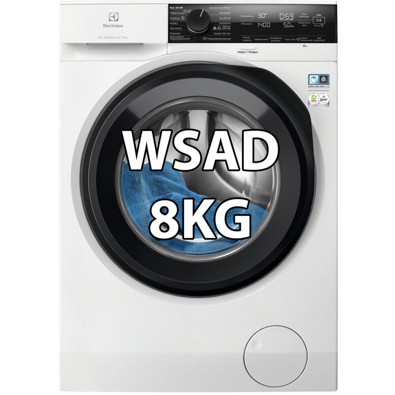 Pralka ELECTROLUX 700 SteamCare MEW4E8Y7P 8kg 57.6cm 1400obr