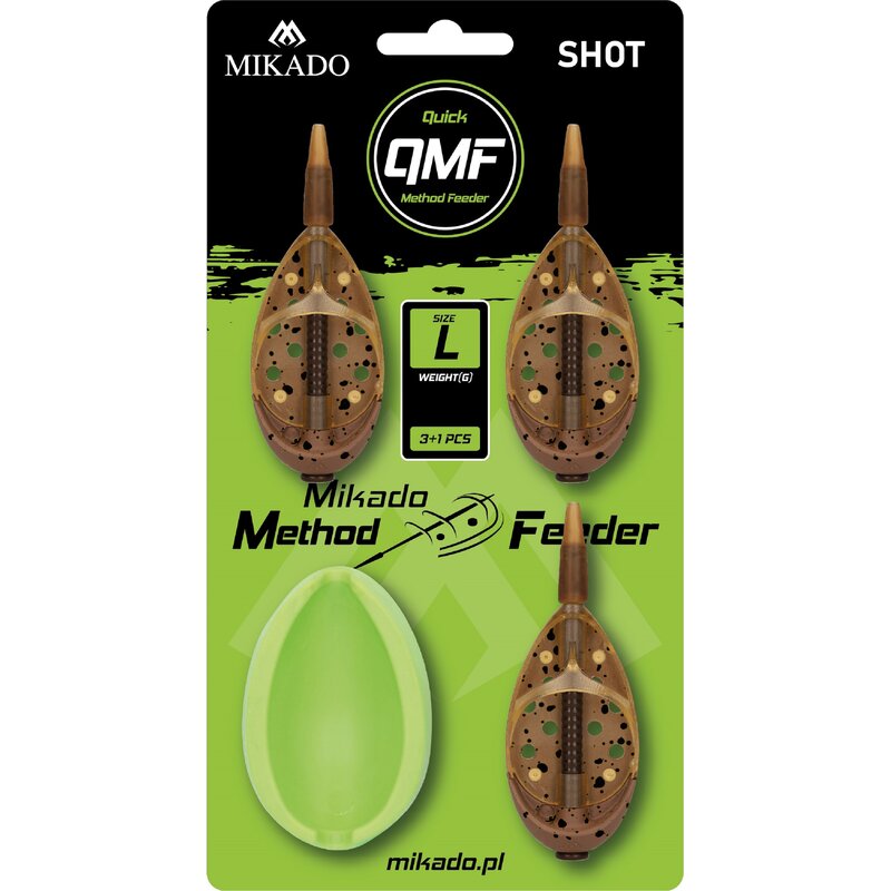 Koszyk do metody MIKADO Feeder Shot Q.M.F. L 3x20g + Foremka