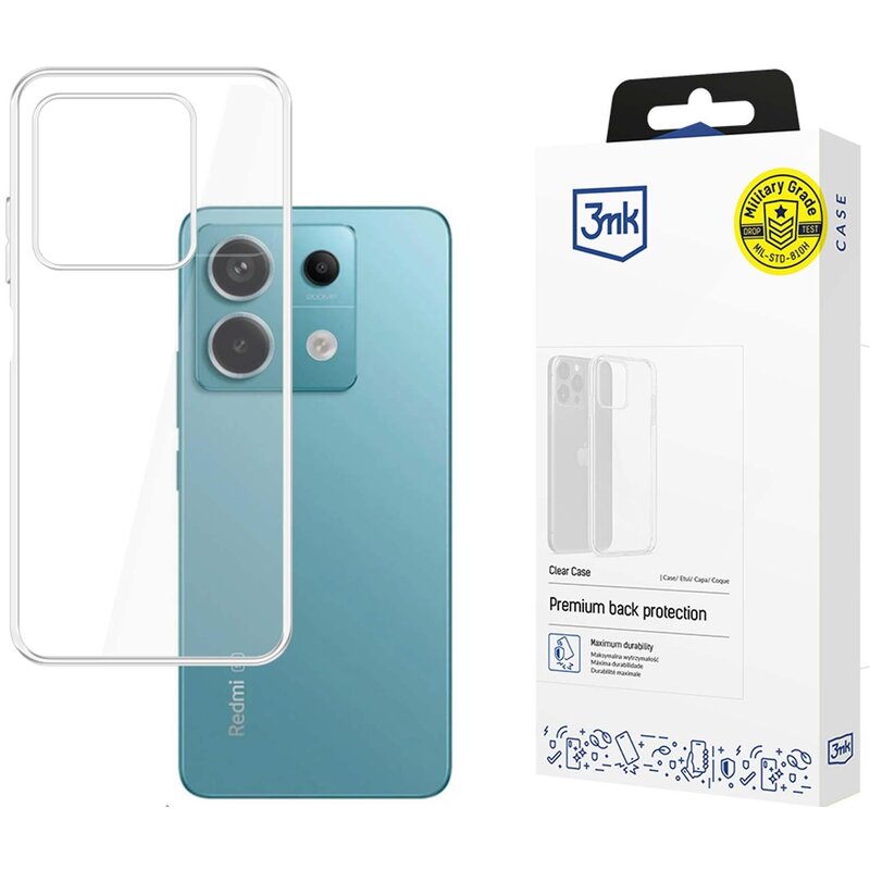 3mk Clear Case do Redmi Note 13 5G Przezroczysty