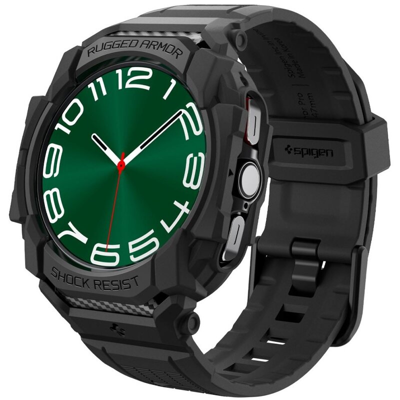 Pasek SPIGEN Rugged Armor Pro do Samsung Galaxy Watch Ultra/2024/2025 do koperty 47mm Czarny
