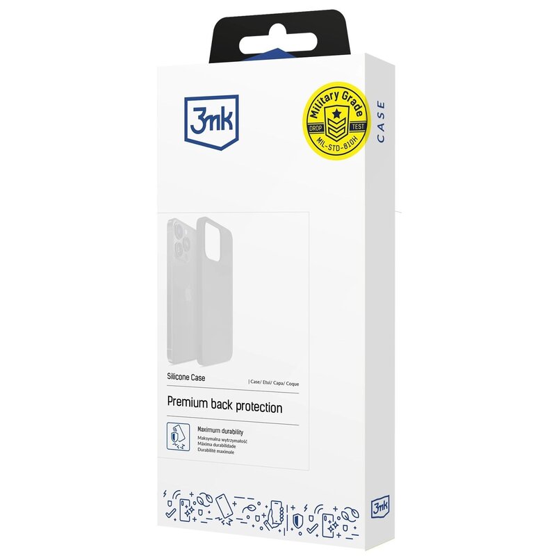 3mk Silicone Case do iPhone 16 Pro Max Czarny