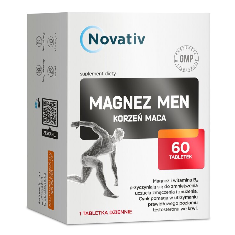 Magnez NOVATIV Men (60 kapsułek)
