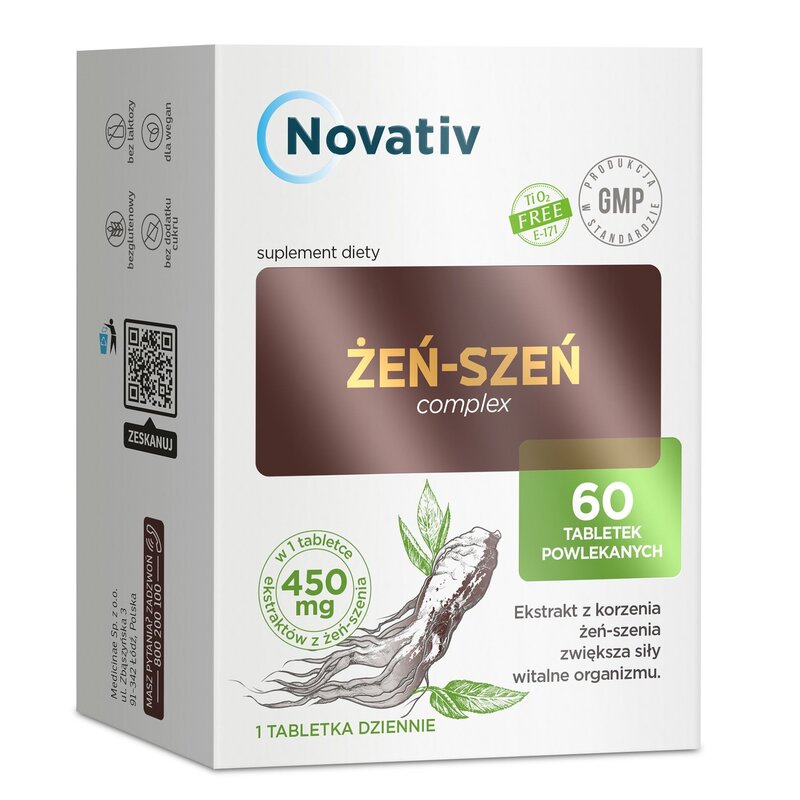 Żeń-szeń NOVATIV Complex (60 tabletek)
