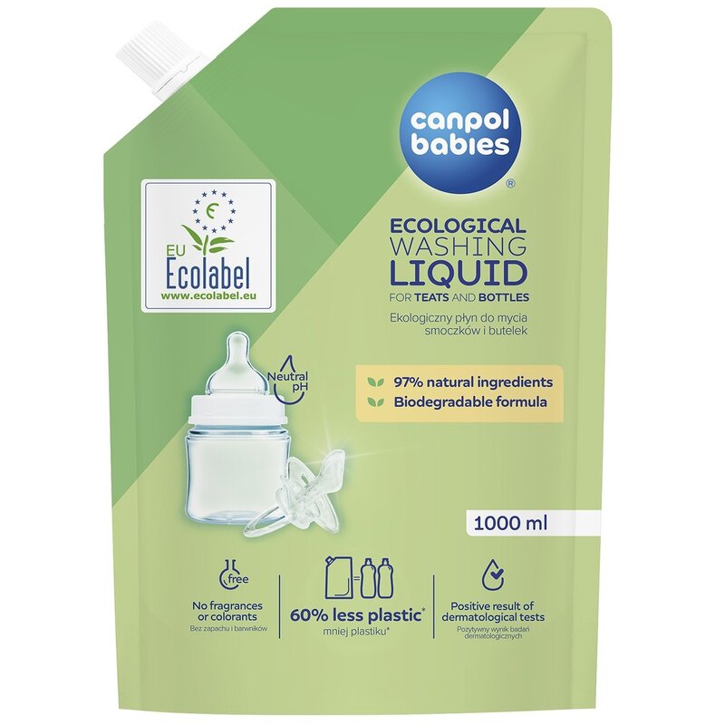 Ekologiczny płyn do mycia CANPOL BABIES Uzupełnienie 1000 ML