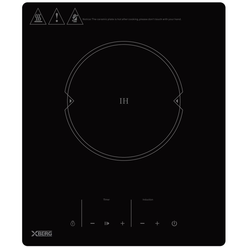 Płyta indukcyjna BERG BRGI101 jednopolowa, kabel 1.2 m z wtyczką