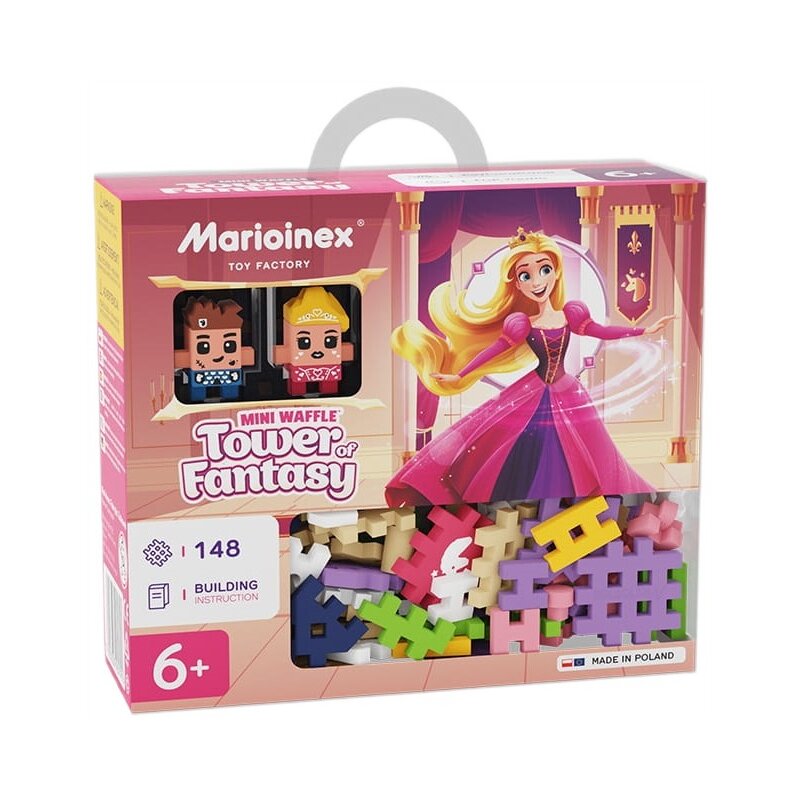 Klocki elastyczne MARIOINEX Mini Waffle Księżniczka: Wieża Fantazji 905791