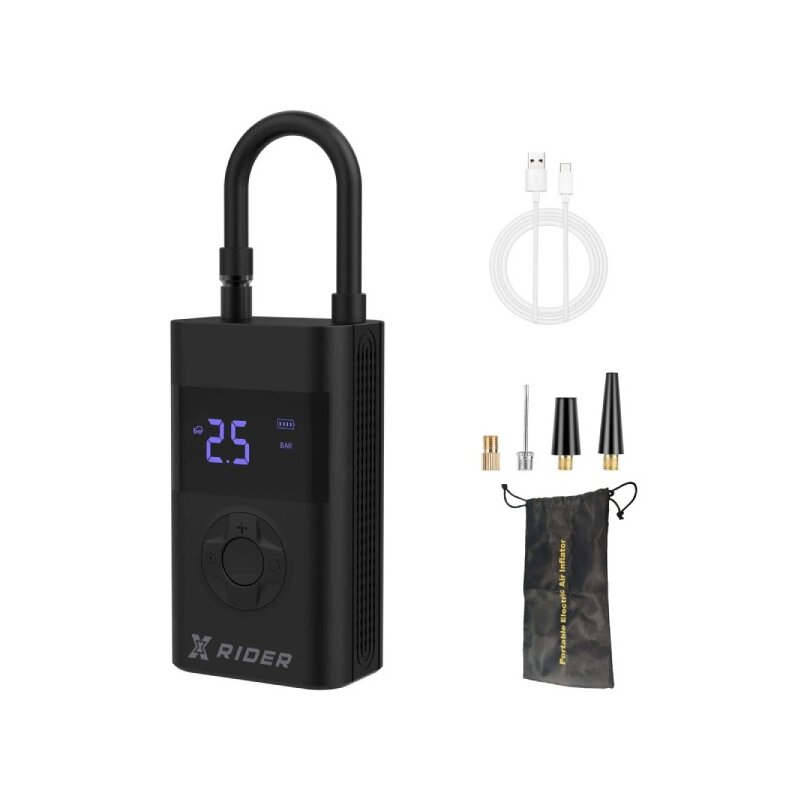 Pompka rowerowa elektryczna XRIDER z funkcją powerbank XR00AP01 z manometrem