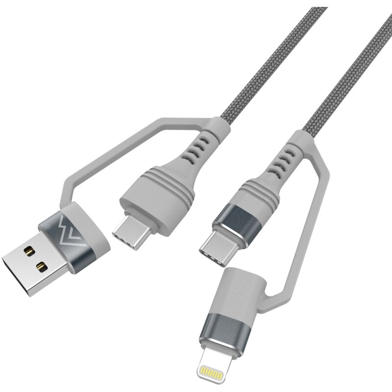 Kabel USB-C/USB-A - USB-C/Lightning MONTIS MT128 1 m