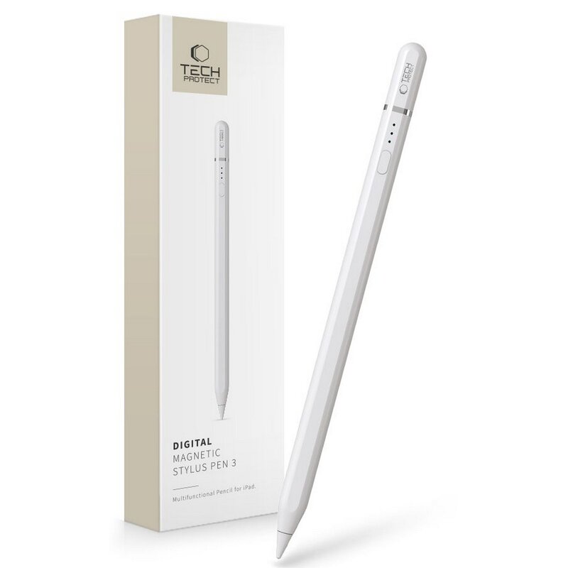 Rysik TECH-PROTECT Digital Magnetic Stylus Pen 3 Biały