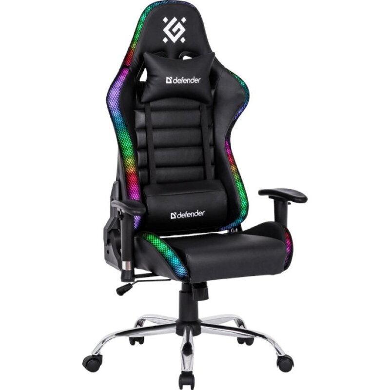 Fotel gamingowy DEFENDER Ultimate RGB Czarny
