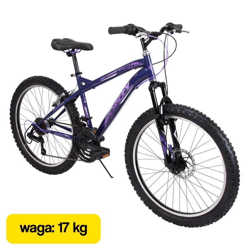Rower dziecięcy HUFFY Extent 24 cali dla chłopca Fioletowy