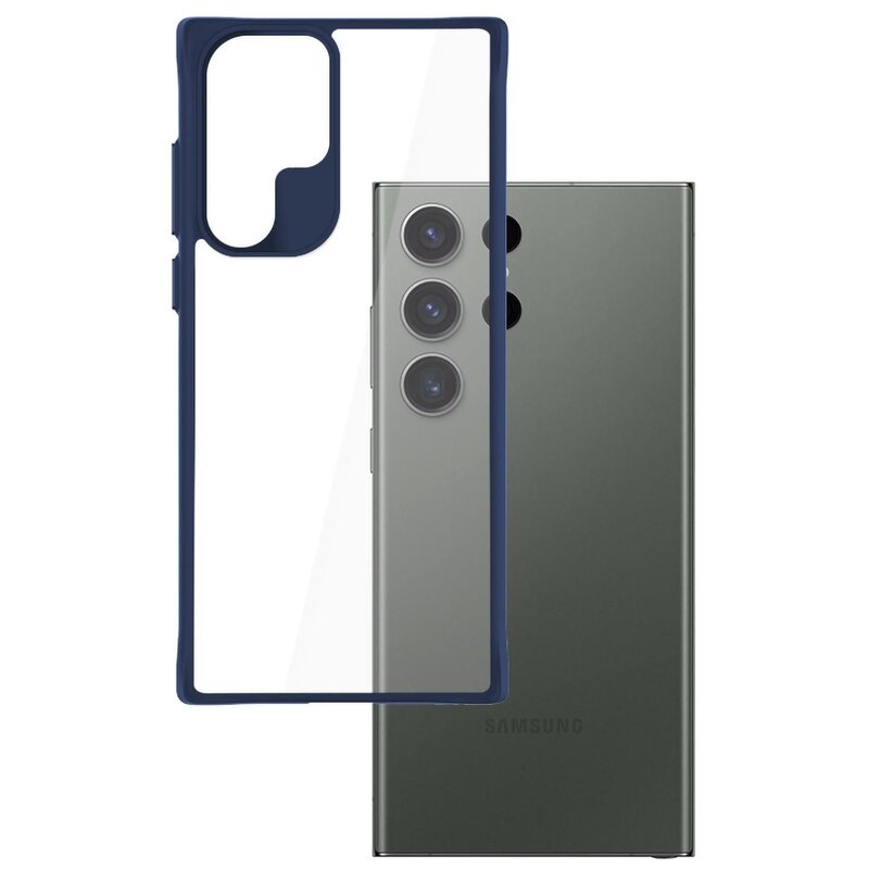 Etui 3MK Satin Armor Case+ do Samsung Galaxy S24 Ultra Przezroczysto-niebieski