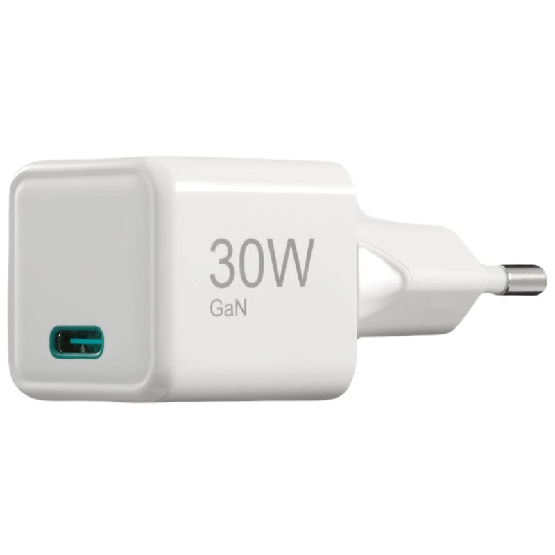 Hama ŁADOWARKA SIECIOWA GAN PD/QC SUPERMINI 30W PD/QC, BIAŁA