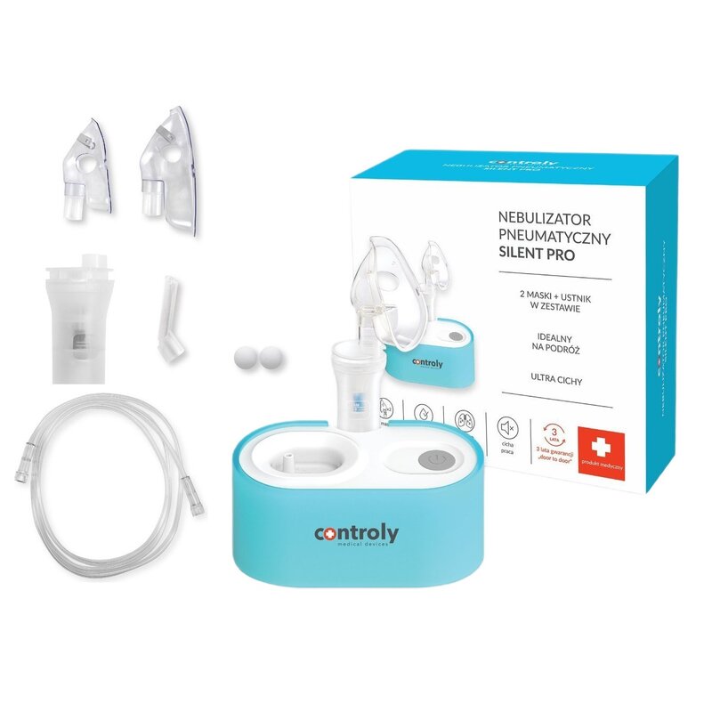Inhalator nebulizator pneumatyczny CONTROLY Silent Pro