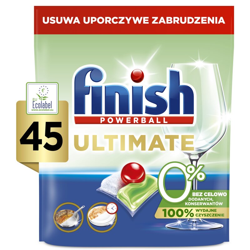Kapsułki do zmywarki FINISH Ultimate 0% - 45 szt.