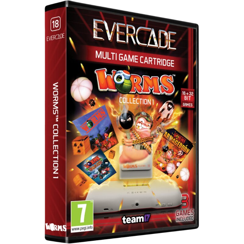 Zestaw gier EVERCADE Worms Collection 1