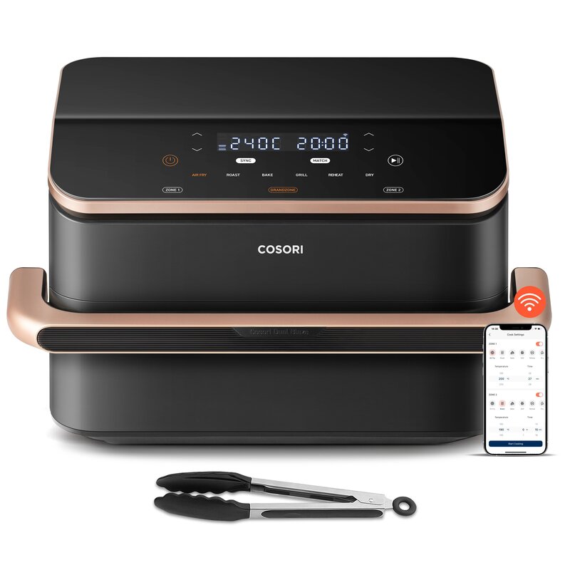 Air Fryer Frytkownica beztłuszczowa COSORI CAF-TF101S-AEUR Dual Blaze TwinFry 10l Wi-Fi dzielony kosz