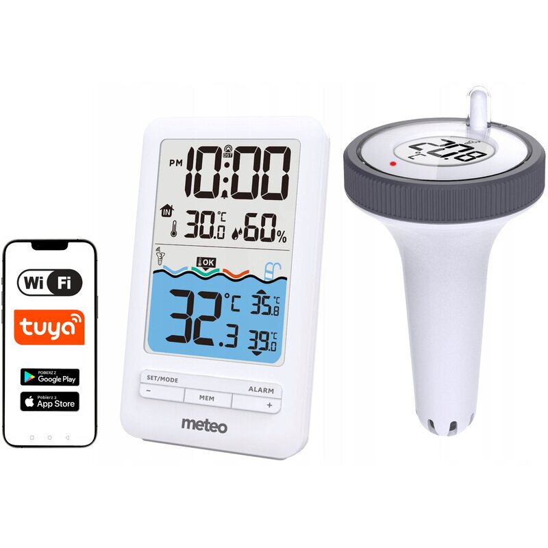 Termometr basenowy ze stacją pogody METEO TB3