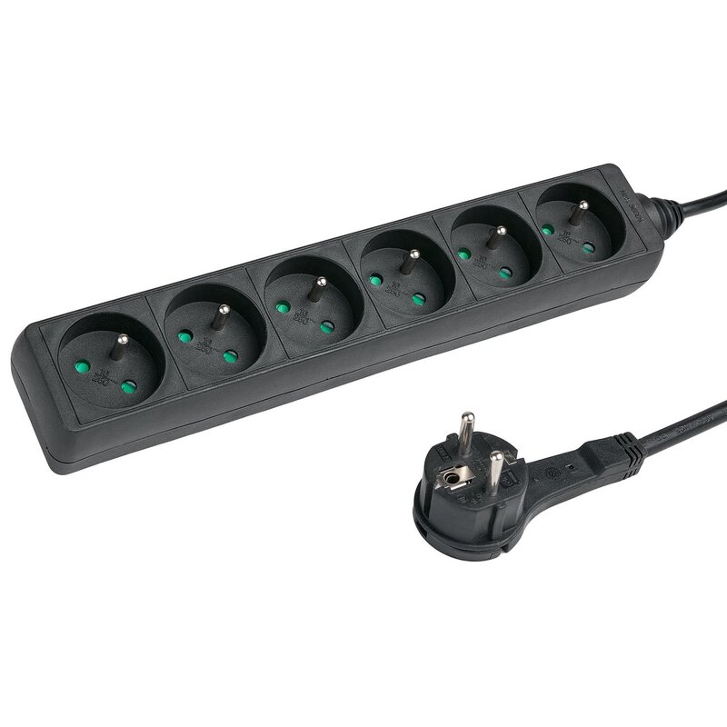 Listwa HAMA Standard 44223706 (1.5 m) Czarny