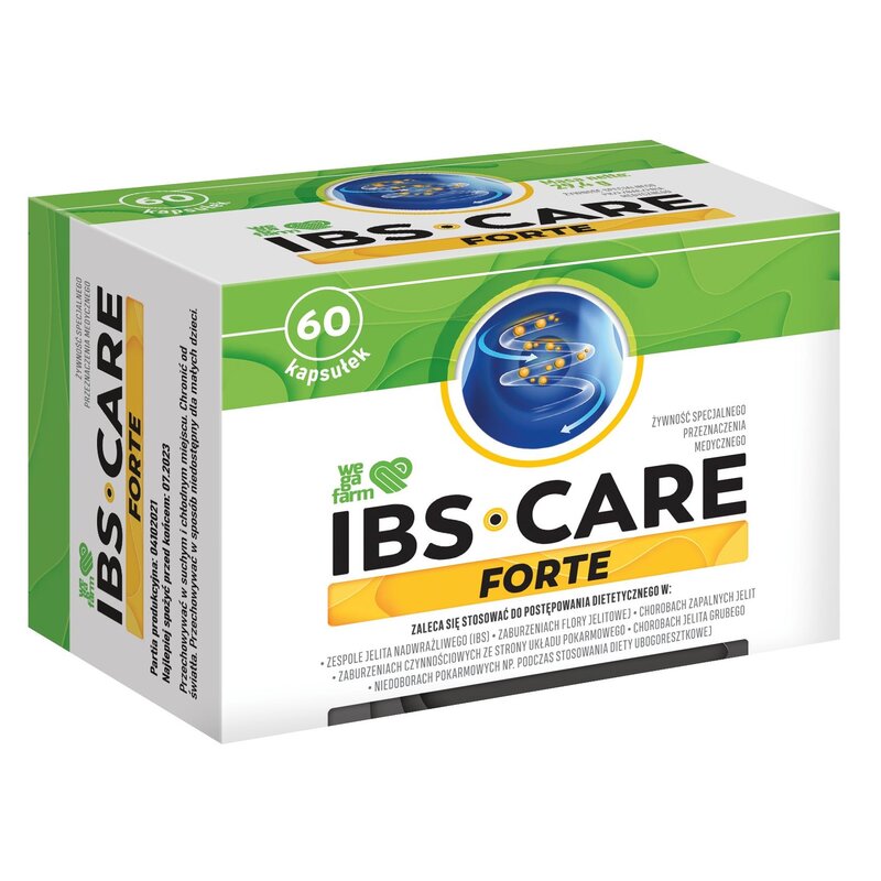 Suplement na trawienie WEGAFARM IBS Care Forte (60 kapsułek)