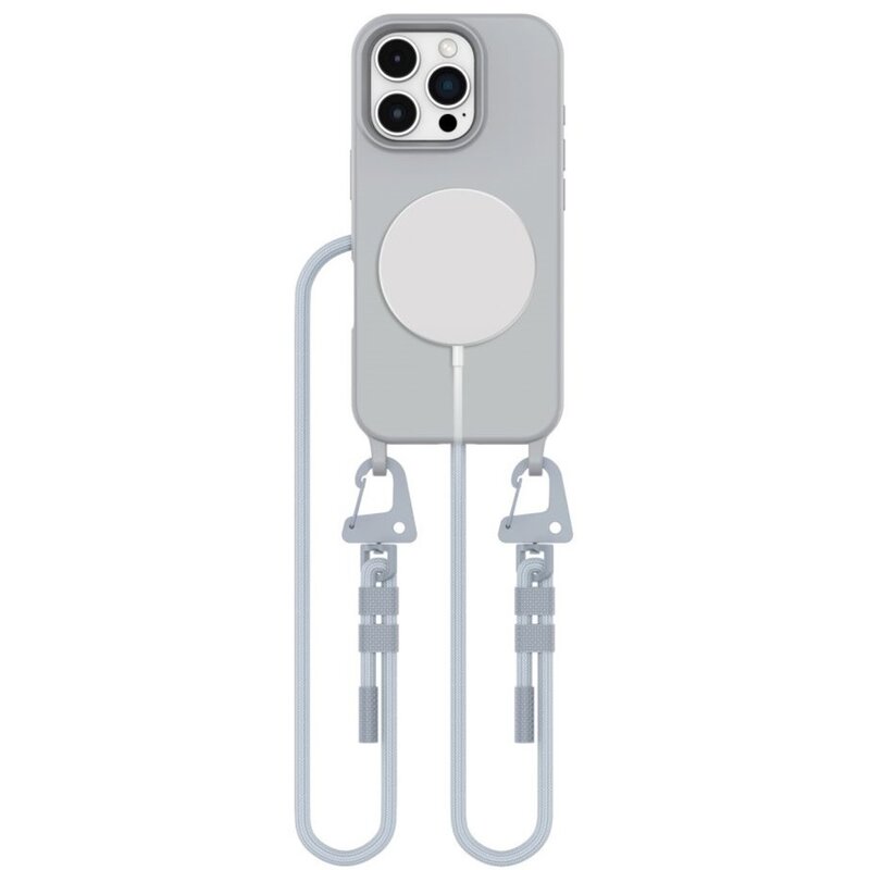 Etui TECH-PROTECT MagNecklace MagSafe do Apple iPhone 16 Pro Szary