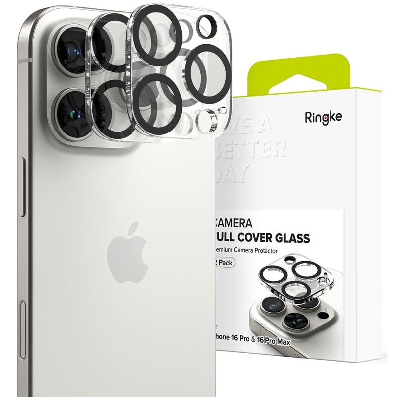 Nakładka na obiektyw RINGKE Camera Protector do Apple iPhone 16 Pro/16 Pro Max Przezroczysty (2 szt.)