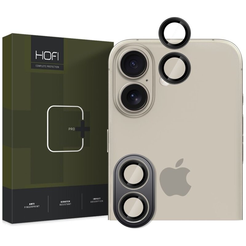 Nakładka na obiektyw HOFI CamRing Pro+ do Apple iPhone 16/16 Plus/17 Czarny