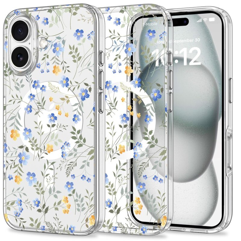 Etui TECH-PROTECT MagMood MagSafe do Apple iPhone 16 Spring Flowers