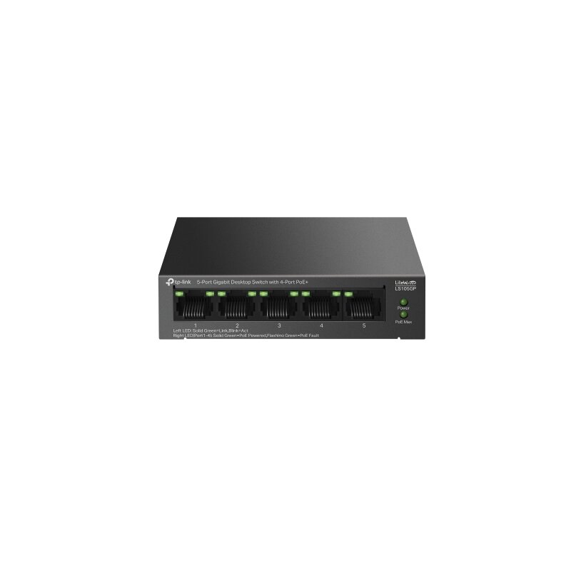 Switch TP-LINK LS105GP Gigabit Ethernet, 5 portów, Funkcja PoE