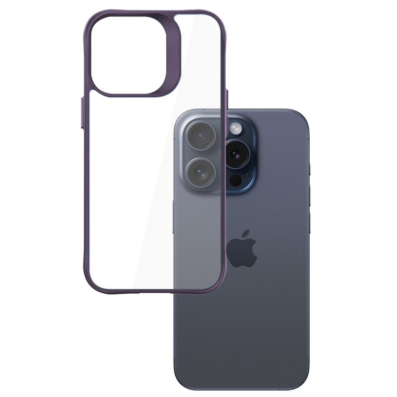 Etui 3MK Satin Armor Case+ do Apple iPhone 15 Pro Max Przezroczysto-fioletowy