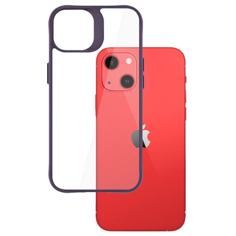Etui 3MK Satin Armor Case+ do Apple iPhone 13 Przezroczysto-fioletowy