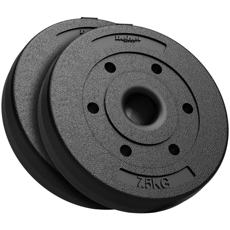 Zestaw obciążeń REBEL ACTIVE RBA-2139 (2 x 7.5 kg)