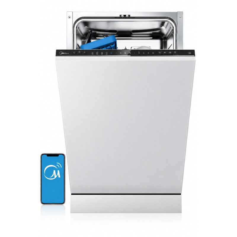 Midea MDWEB1004LB-WG-EE 45cm Koszyk na sztućce Zdalne sterowanie