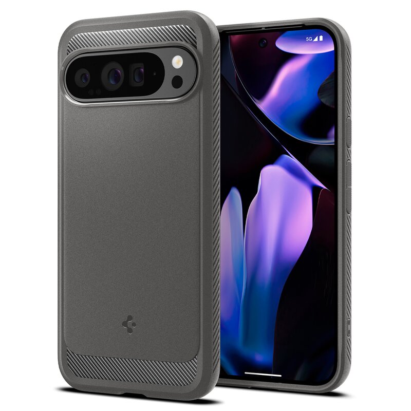 Etui SPIGEN Rugged Armor do Google Pixel 9 Pro XL Marble Szary