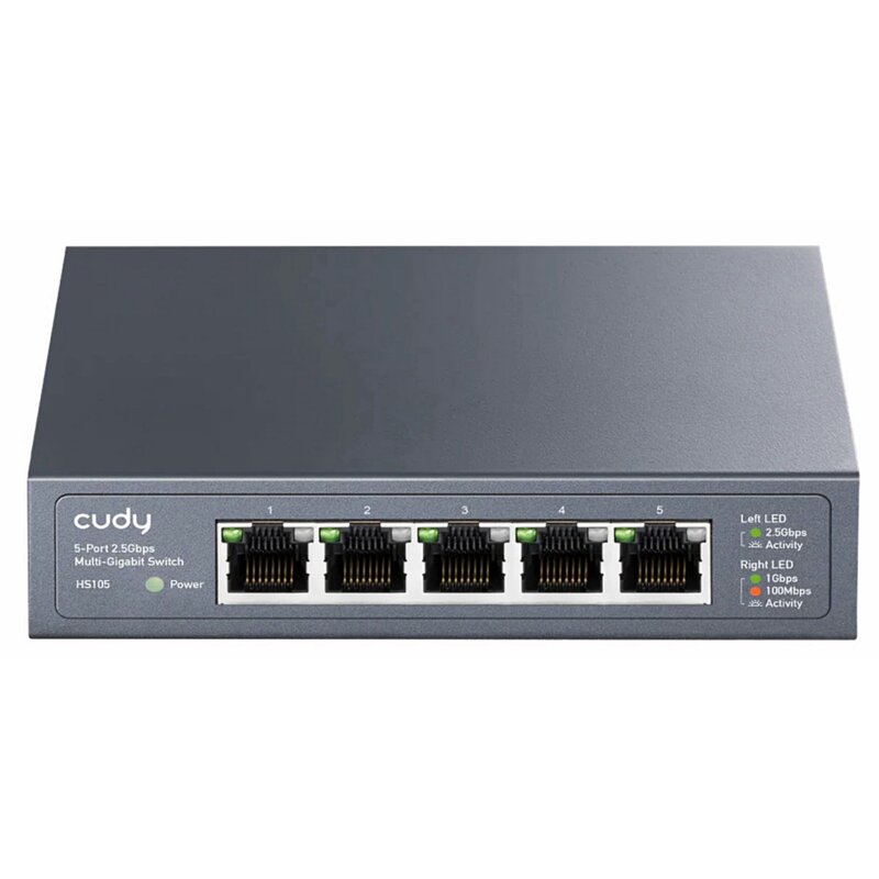 Switch CUDY HS105 2.5 Gigabit Ethernet, 5 portów