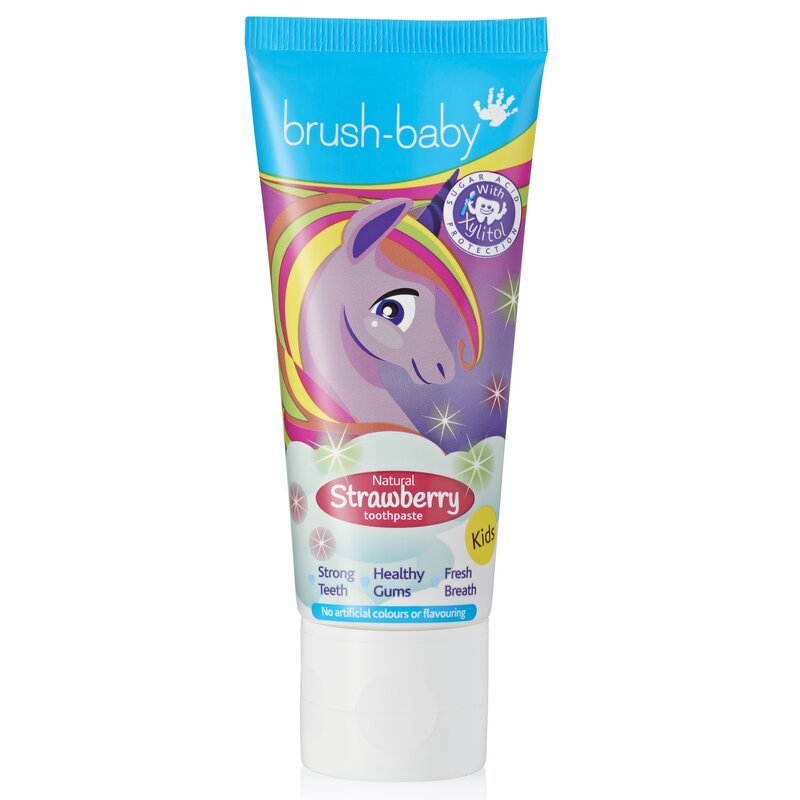 Pasta do zębów BRUSH-BABY Unicorn Strawberry 50 ml