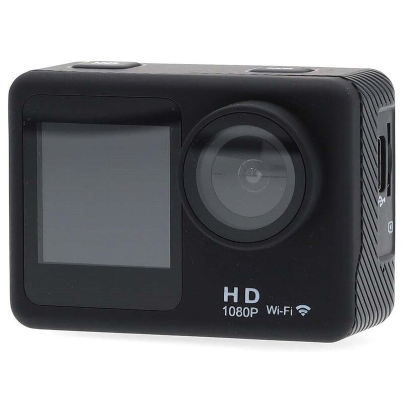 Kamera sportowa NEDIS ACAM31BK FHD 1080P do 30 fps, dwa wyświetlacze 2,0” i 1,3”, sensor 12MP