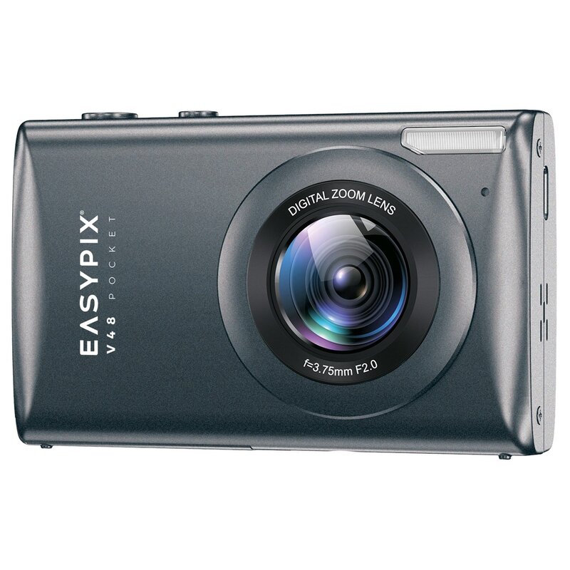 Aparat EASYPIX V48 Antracytowy, 18x zoom, 4K