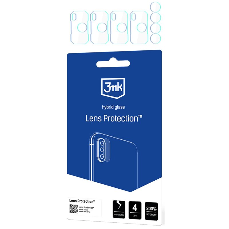 Szkło hybrydowe na obiektyw 3MK Lens Protection do Ulefone Armor 27 Pro / 27T Pro
