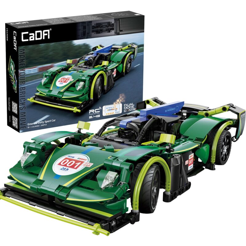 Klocki plastikowe CADA Make Your Bricks Move Emerald Deity Sport Car C51308W