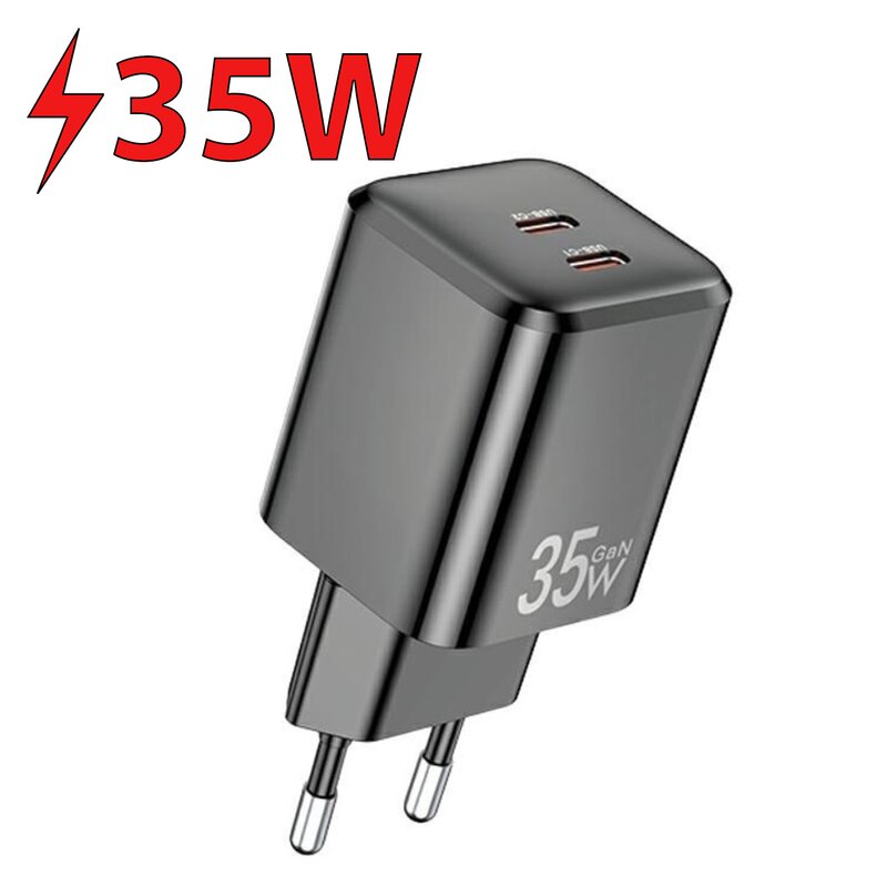 Ładowarka sieciowa AWEI PD65-EU GaN 35W Czarny