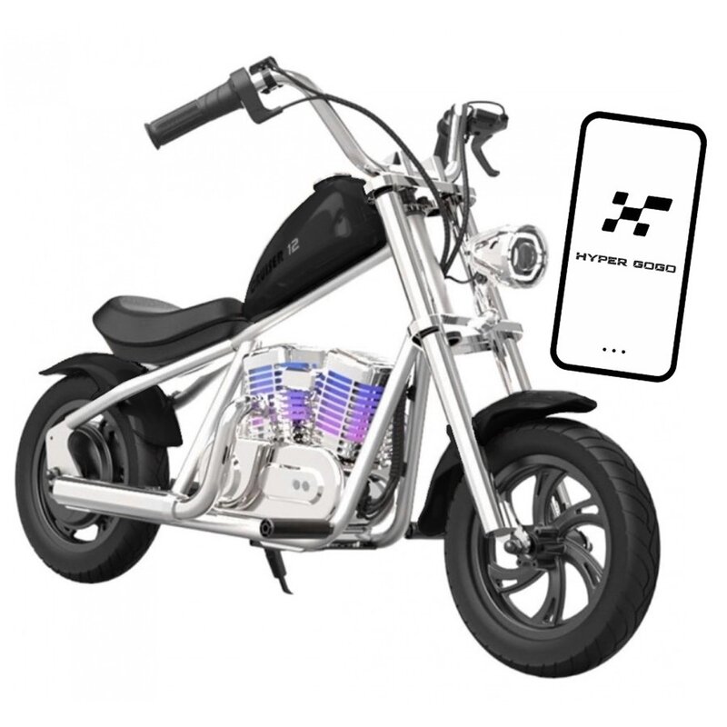 Motorek elektryczny HYPER GOGO Cruiser 12 Plus z aplikacją Czarny
