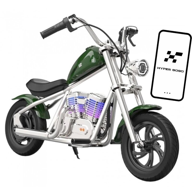 Motorek elektryczny HYPER GOGO Cruiser 12 Plus z aplikacją Zielony