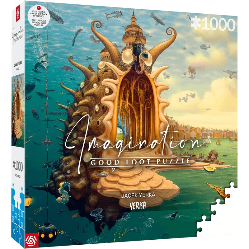 Puzzle GOOD LOOT Imagination Puzzle: Jacek Yerka Port / Harbor (1000 elementów)