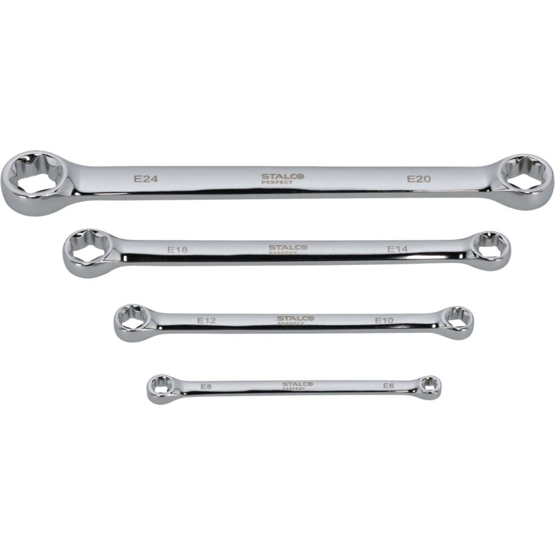 Zestaw kluczy oczkowych STALCO PERFECT S-76898 (4 elementy)