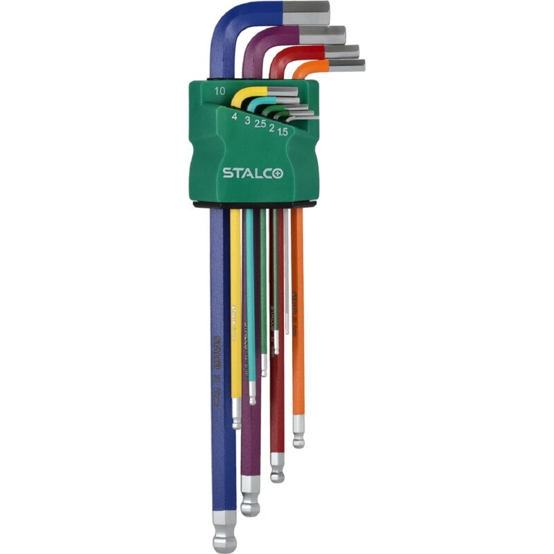Zestaw kluczy imbusowych STALCO S-46384 (9 elementów)