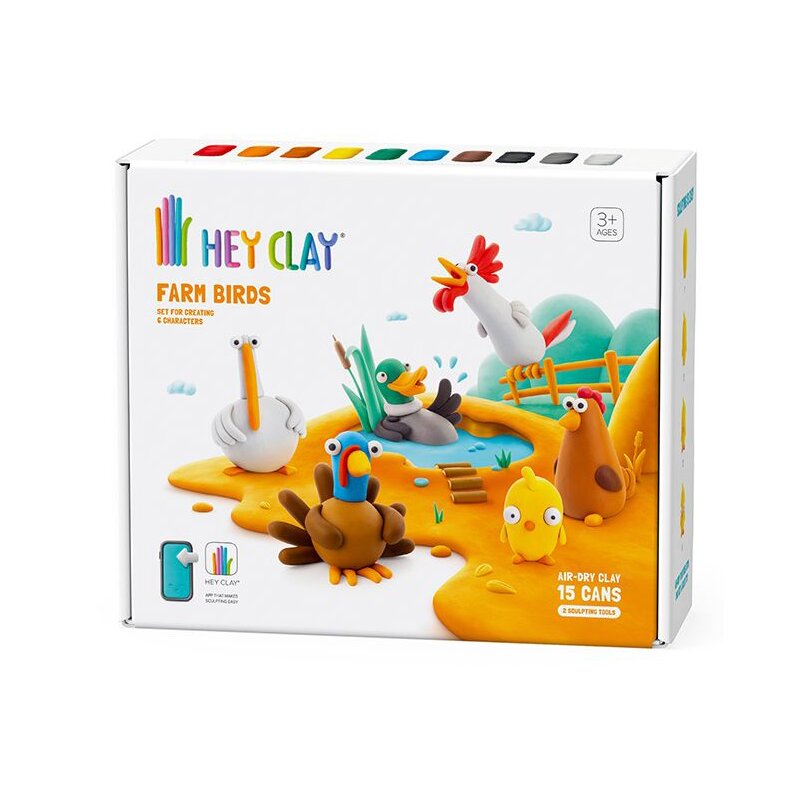 Masa plastyczna HEY CLAY Ptaki z farmy HCL15020CEE15