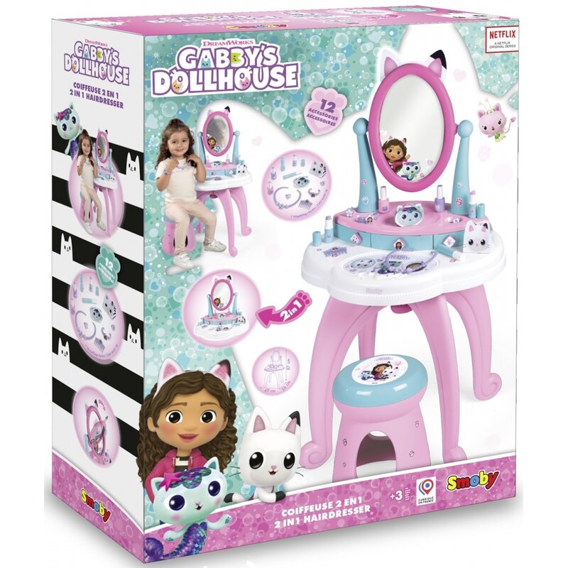 Zabawka toaletka SMOBY Koci domek Gabi 2w1 7600320254