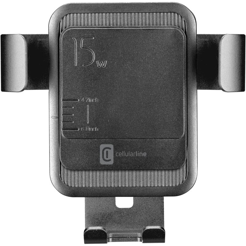Uchwyt na telefon i smartfon CELLULARLINE Slide Air Czarny uchwyt samochodowy na kratkę nawiewu